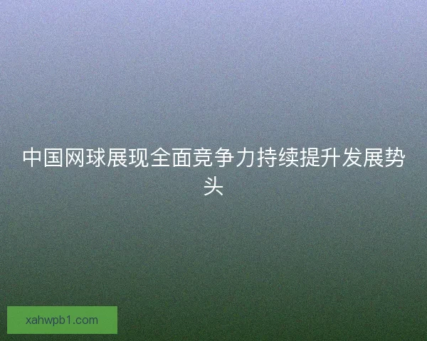 中国网球展现全面竞争力持续提升发展势头 中国网球展现全面竞争力持续提升发展势头